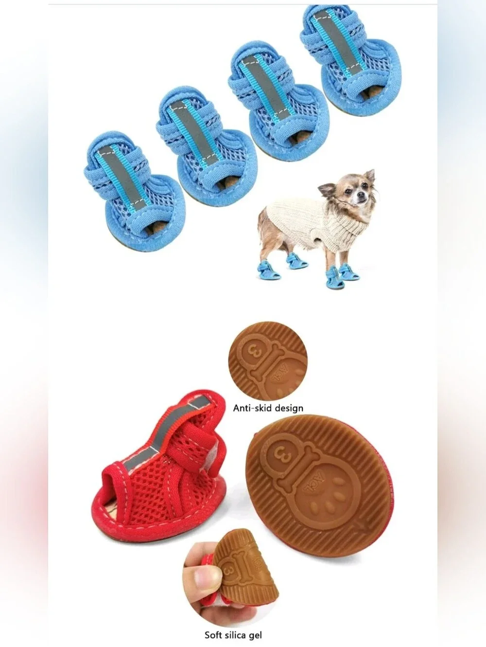 Dog Puppy Toy Breed Cat Animal Sandles Size 1 - 3 Sets